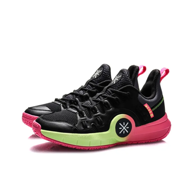 LiNing Way Of Wade Cushioning Rebound Low-Top Basketball Shoes Men's Black Pink-2