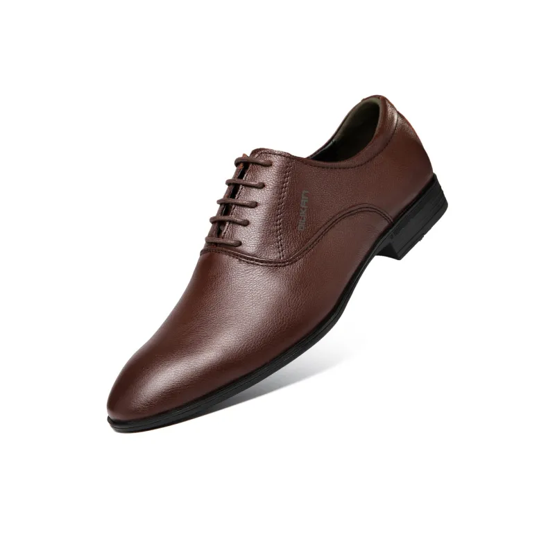 DILIKAN Dress Shoes Men Low Top Black/White/Brown-11