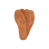 [2 Pack]Cow Leather Odor-Resistant-Leather Shoe Insoles