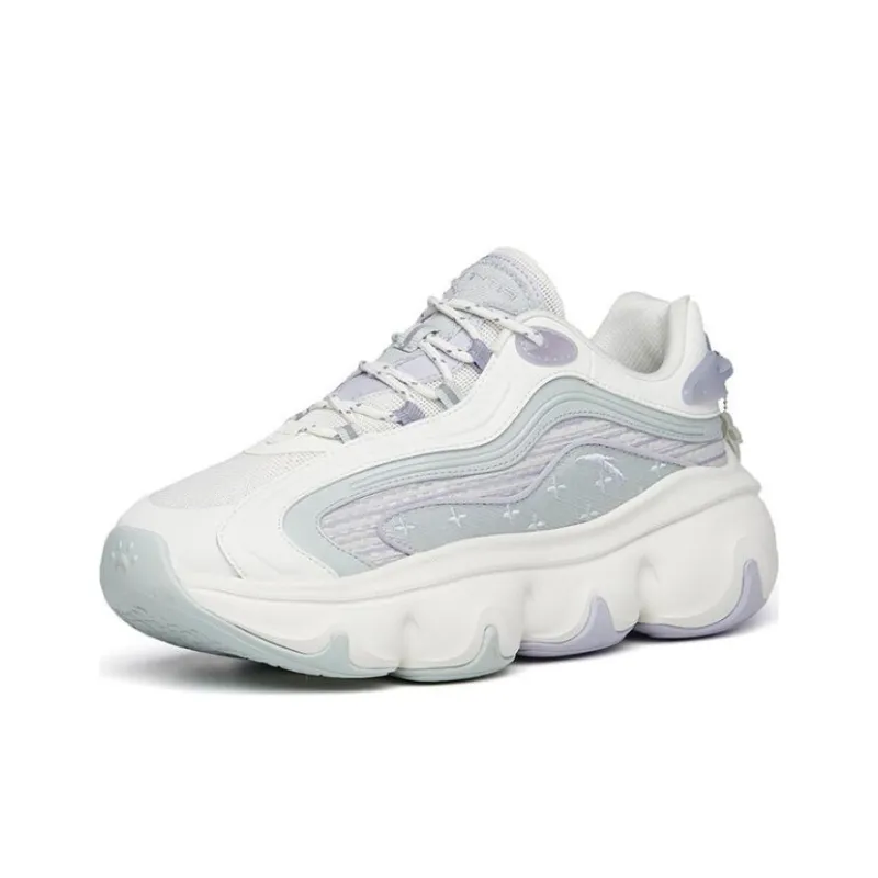 Anta Meow Meow Shoes 2.0 Anti Slip Wear Resistant Low Top Chunky Sneakers Women's Dream Blue-1