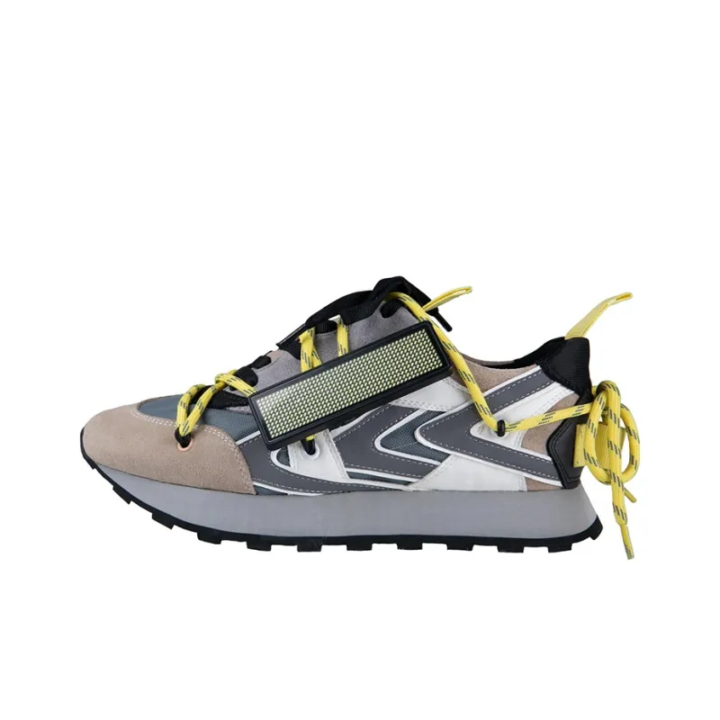 WATER THE PLANT Low-Top Casual Shoes Unisex Gray Yellow-0