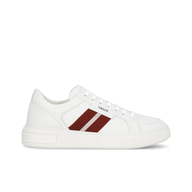 BALLY Low Top Stylish Skateboarding Shoes Men's White-1