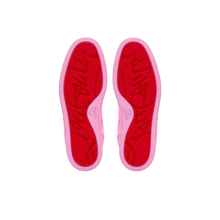CL LUBOTING Louboutin Lou Spikes Orlato Stylish Skateboarding Shoes Men's Pink-5