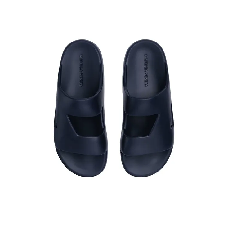 Bottega Veneta Slide Slippers Men's Dark Blue-1