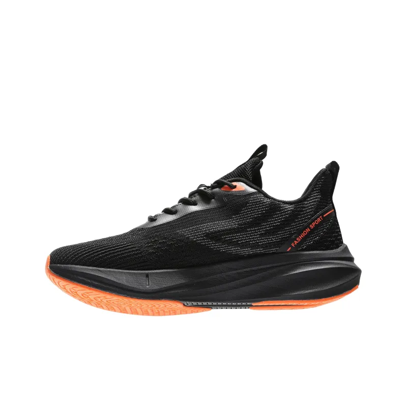 GERTOP Running Shoes Men Low Top Black Red, Black White, Blue, Gray, White-0