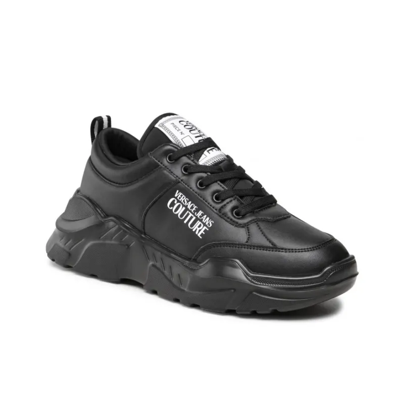 VERSACE JEANS COUTURE Low Top Casual Shoes Men's Black-1