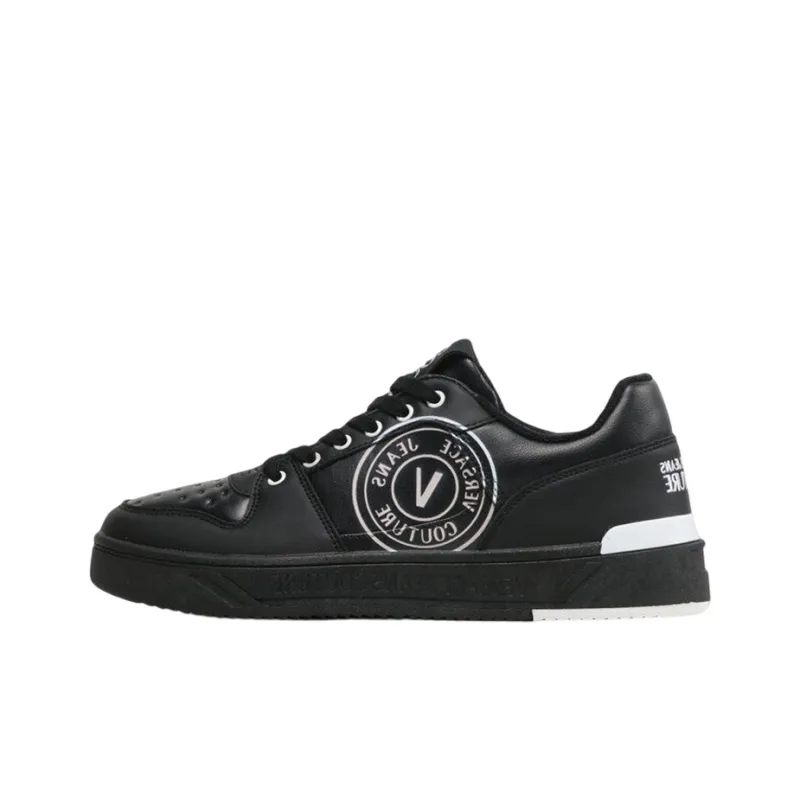 VERSACE JEANS Stylish Skateboarding Shoes Men's Black-0