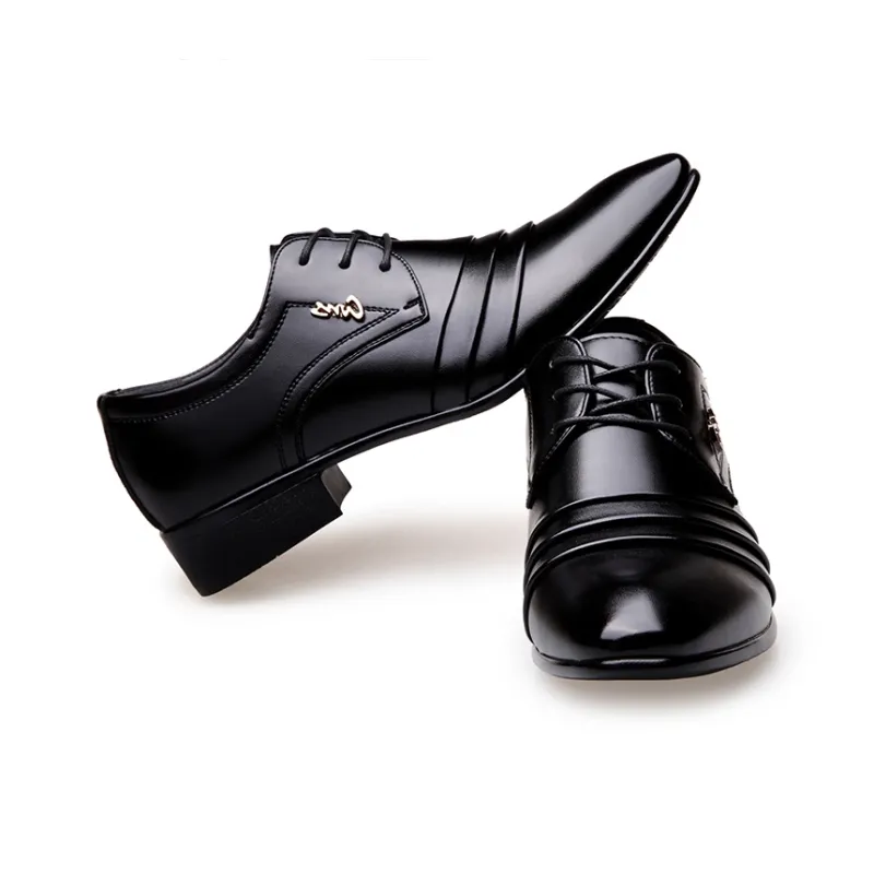 KAISER Dress Shoes Men Low Top Black-4