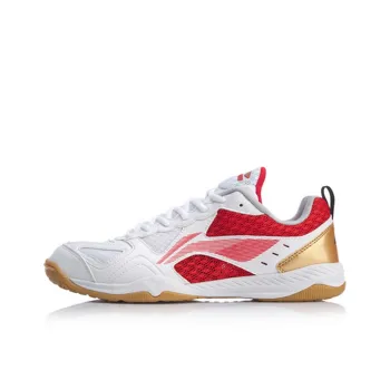 LINING Men's Table Tennis Training Shoes   White/Red