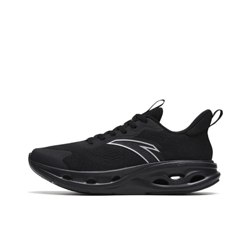 Anta Energy Ring Cushioning Anti-Slip And Wear-Resistant Breathable Rebound Low-Top Running Shoes Men's Black-0
