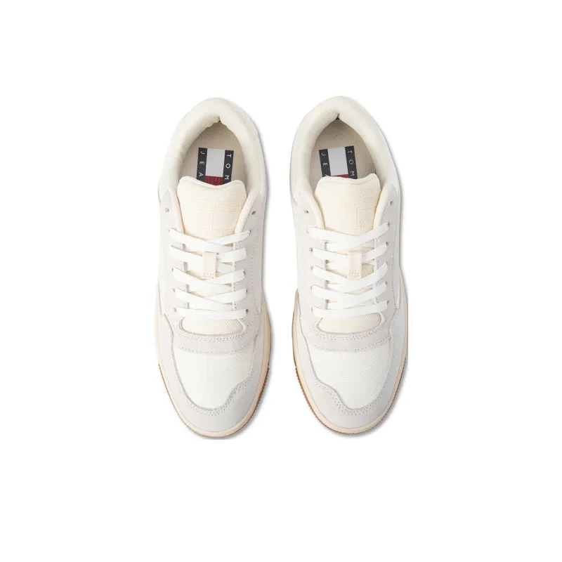 Tommy Hilfiger Low-Top Skateboard Shoes Women's Pink White-1
