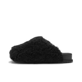 YUME YUME Rubber Sole Wrap toe Slippers Unisex Black