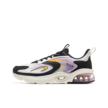 Erke Cushioning Anti Slip And Wear Resistant Low Top Running Shoes Women's White Black Purple