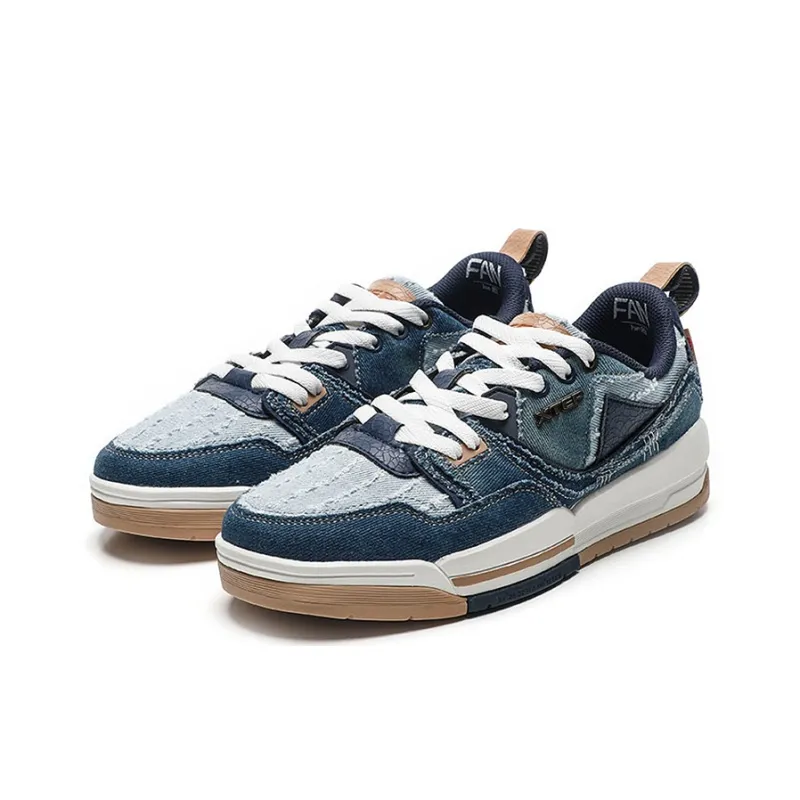 XTEP Breathable Low Top Skateboard Shoes Men's Ink Teal-2