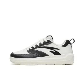 Anta Anti Slip Wear Resistant Low Top Skateboard Shoes Women's White Black