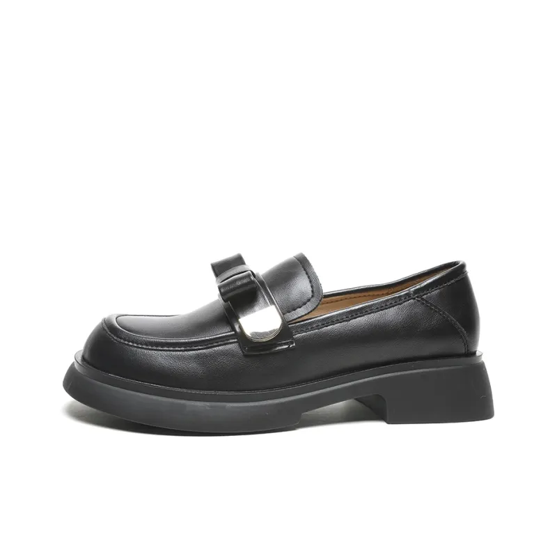 Mulinsen Loafers Women's Low Top Black/Beige-0