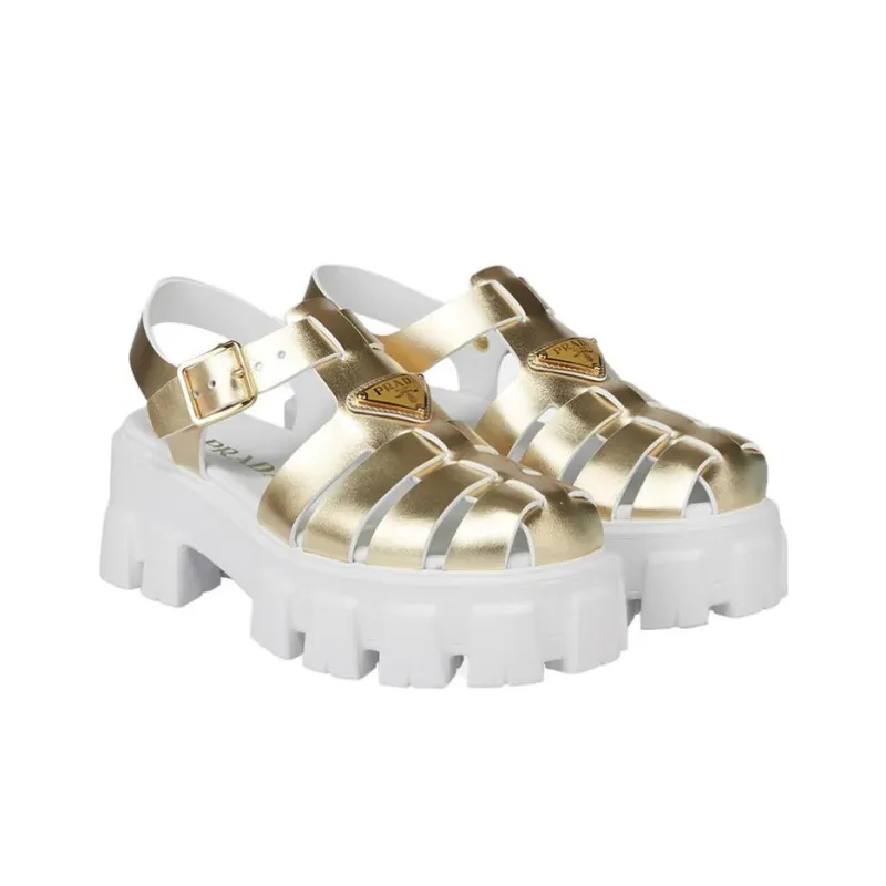 PRADA River Trekking Shoes Women's Gold-2