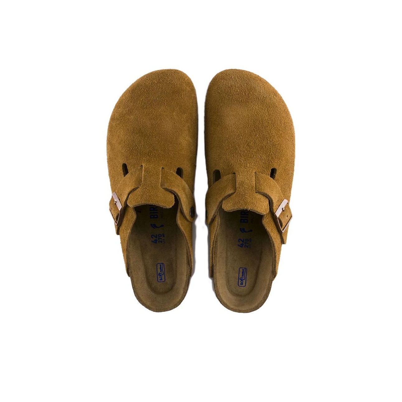 Birkenstock Suede Buckle Slippers Brown US M 3 - POIZON