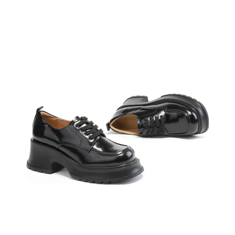 ST&SAT Casual Shoes 6.2cm Women's Black-3