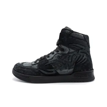 Misbhv Panelled High-top Leather Sneakers