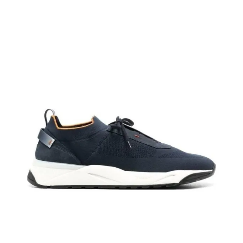 Santoni Knitted-upper Sneakers-1