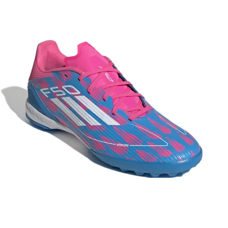 Adidas F50 League Turf Solar Blue Cloud White Solar Pink-2