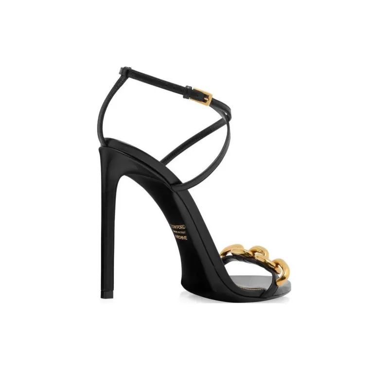 TOM FORD One Strap Sandals 10.5cm Women's Black-2