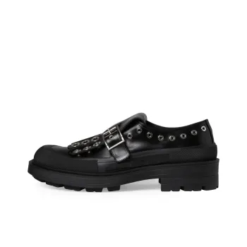 Alexander McQueen Buckle Detailed Monk Shoes