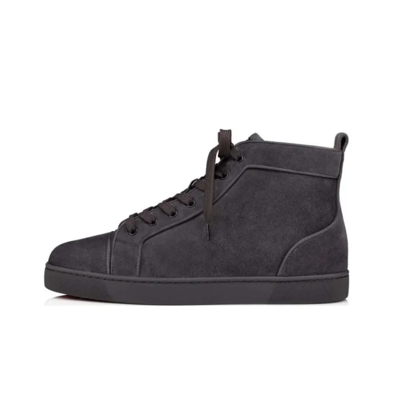 CL High Top Stylish Skateboarding Shoes Men's Gray-0