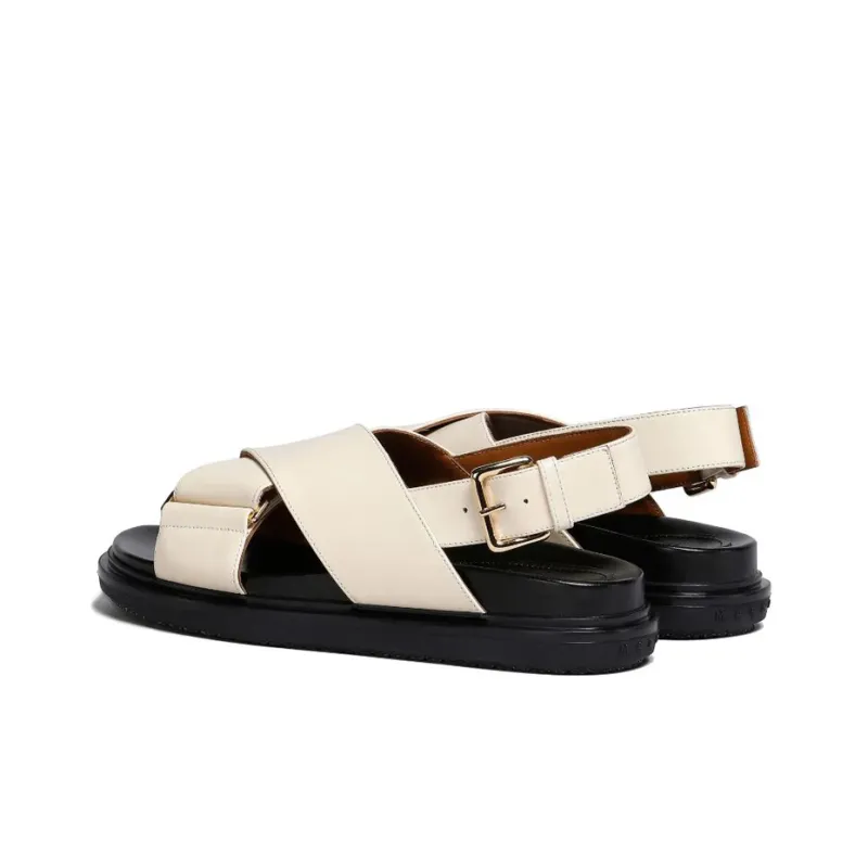 MARNI Logo Embossed Buckled Sandals Women's-2
