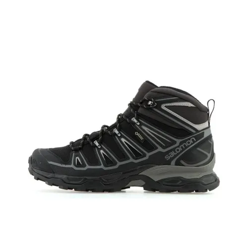 SALOMON X Ultra 3 Hiking / Trekking Shoes Men Mid-Top Black