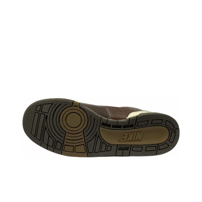Nike Anti-Slip Wear-Resistant Mid-Top Skateboard Shoes Unisex Brown-3