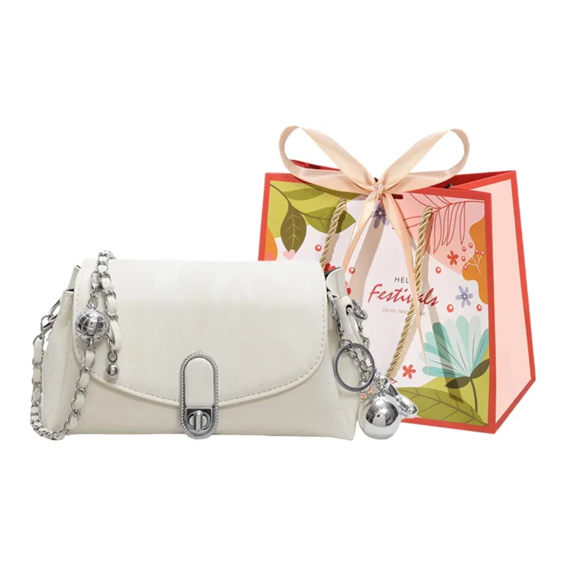 Cwatcun PU Crossbody Bag, Shoulder Bag Women's Silver/Ecru/Green/Black-5