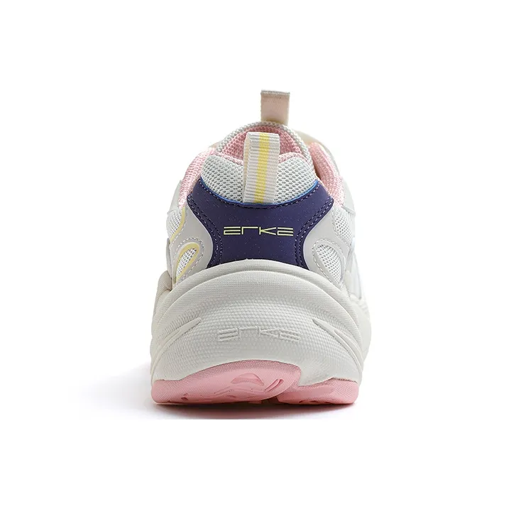 Erke Puffy Shoes 2.0 Low-Top Running Shoes Women's Sea Salt Pink-3