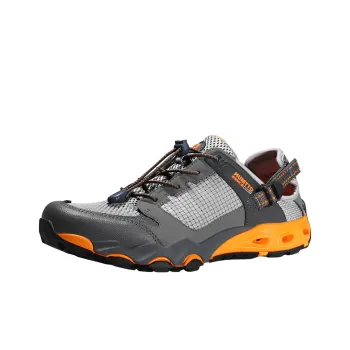 HUMTTO Anti Slip And Wear Resistant Breathable Low Top Outdoor Shoes Gray Yellow