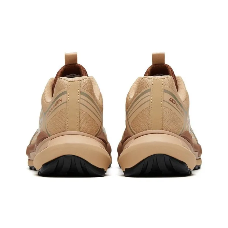 Anta Anti Slip Wear Resistant Low Top Running Shoes Men's Tan-3
