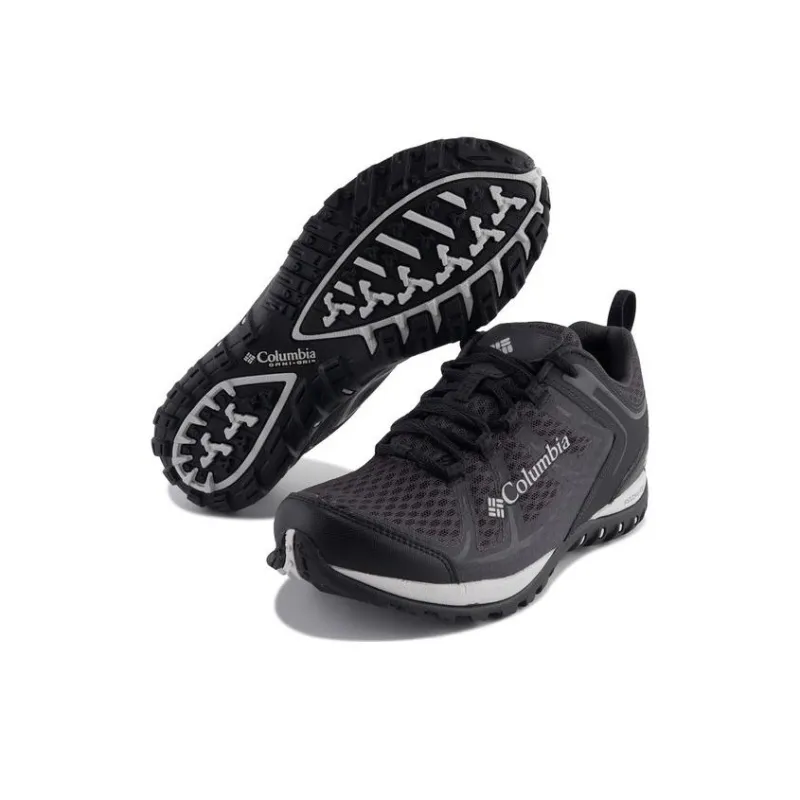 Columbia Anti Slip Wear Resistant Low Top Outdoor Shoes Women's Black-3