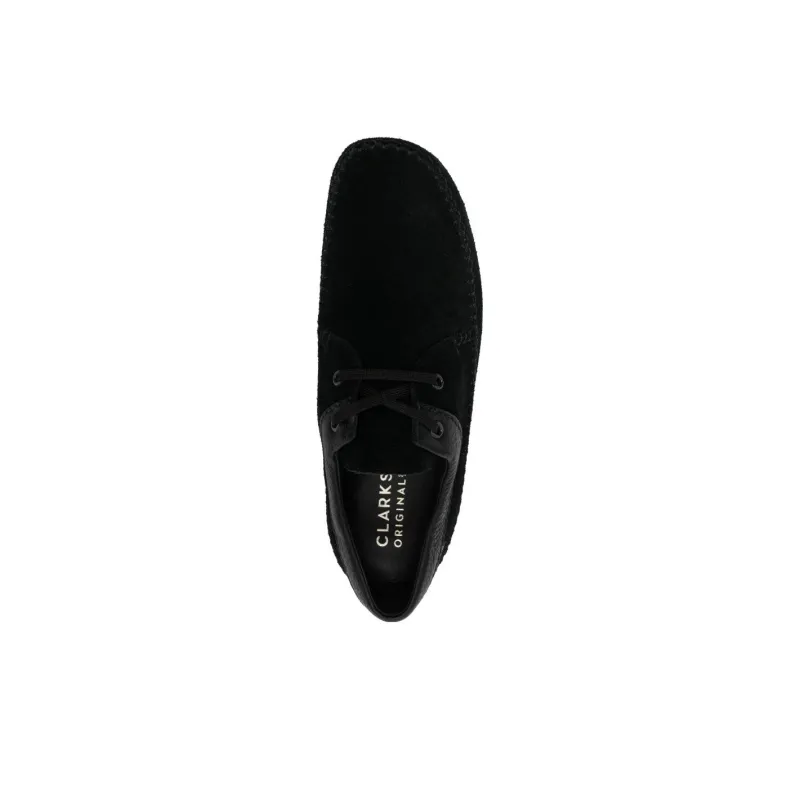 Clarks Casual Leather Shoes Men's Black-3
