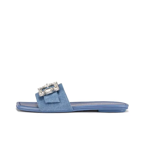 Stuart Weitzman Slide Slippers Women's Blue