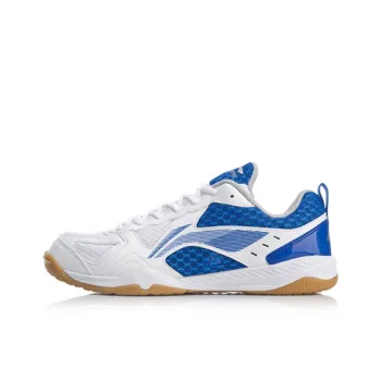 LINING Men's Table Tennis Training Shoes   White/Blue