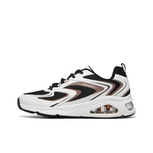 Skechers Shock Absorbers With Slip Resistant Features Low Top Casual Shoes Women's White Black