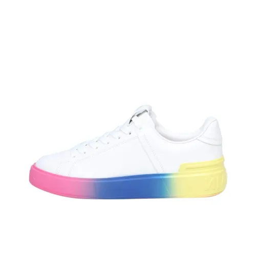 BALMAIN Skateboard Shoes Women's Low-Top White