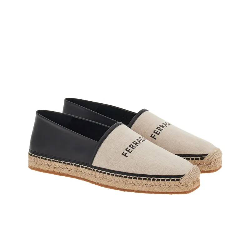FERRAGAMO Logo-print Folding-heel Espadrilles-2