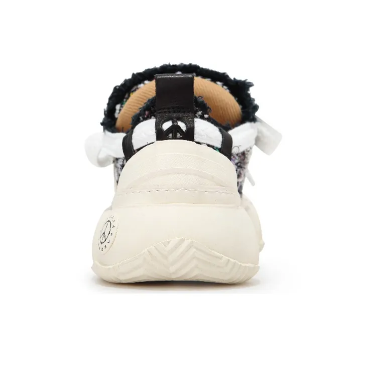 VESSEL G.o.p. 2.0 Marshmallow Lows 'black Tweed' Low Top Canvas Shoes Unisex Black White-9