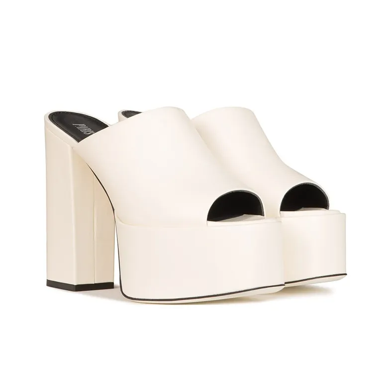 Paris Texas Sasha Open-Toe Platform Mules Women's-2