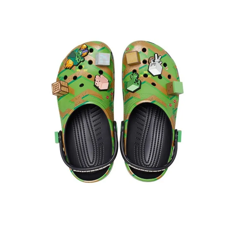 Crocs Elevated Clog Minecraft Grass Block-3