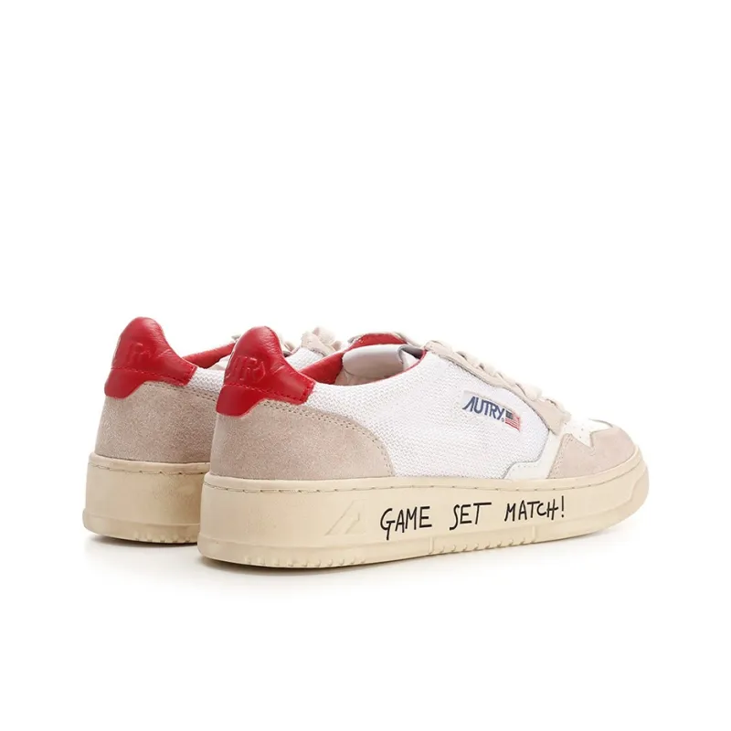 AUTRY Stylish Skateboarding Shoes Women's White Gray Red-3