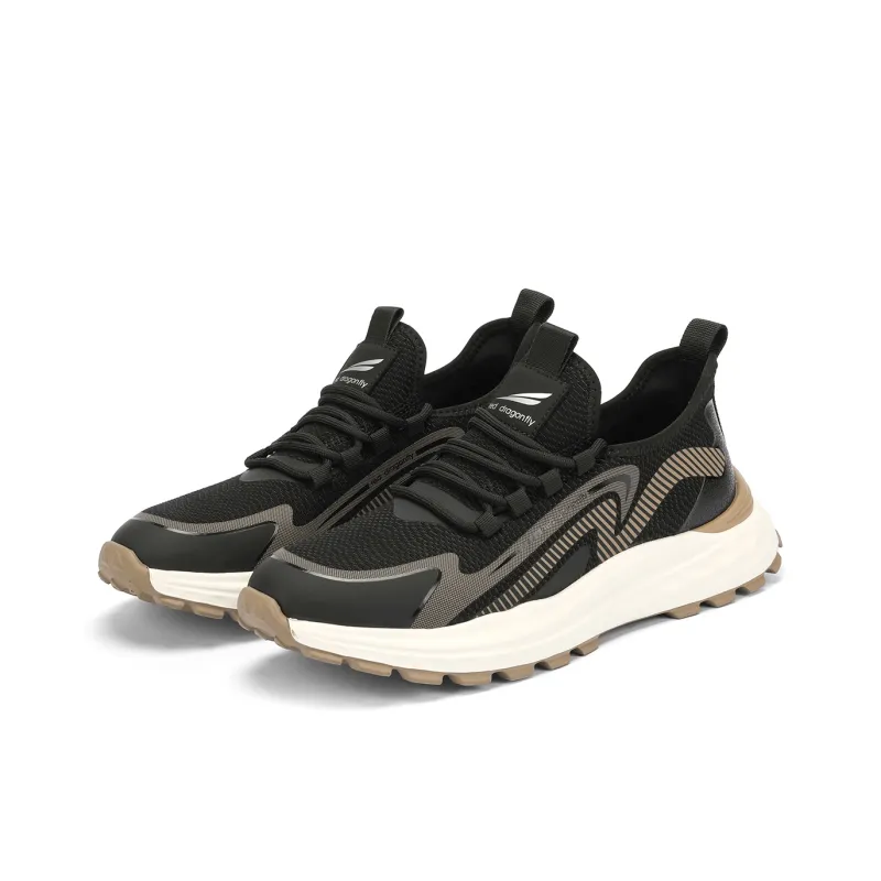RED DRAGONFLY Casual Shoes Men Low Top Black Rice/Black Plum-5