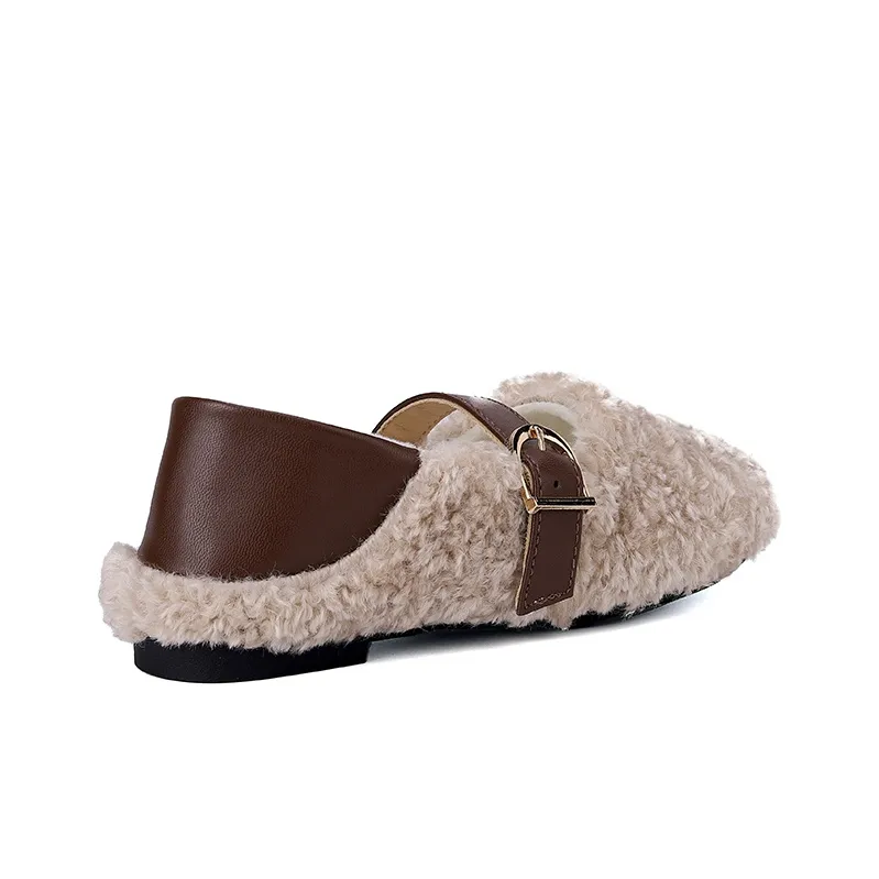 ACESC Gommino Loafers Women's Apricot-3