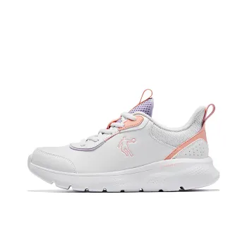 QIAODAN Anti Slip Wear Resistant Water Resistant Lightweight Low Top Casual Running Shoes Women's White Pink Purple